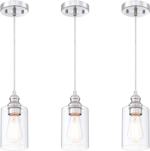 Pendant Lighting Fixture, RV Hanging Ceiling Lights with E26 Medium Base Max. 60