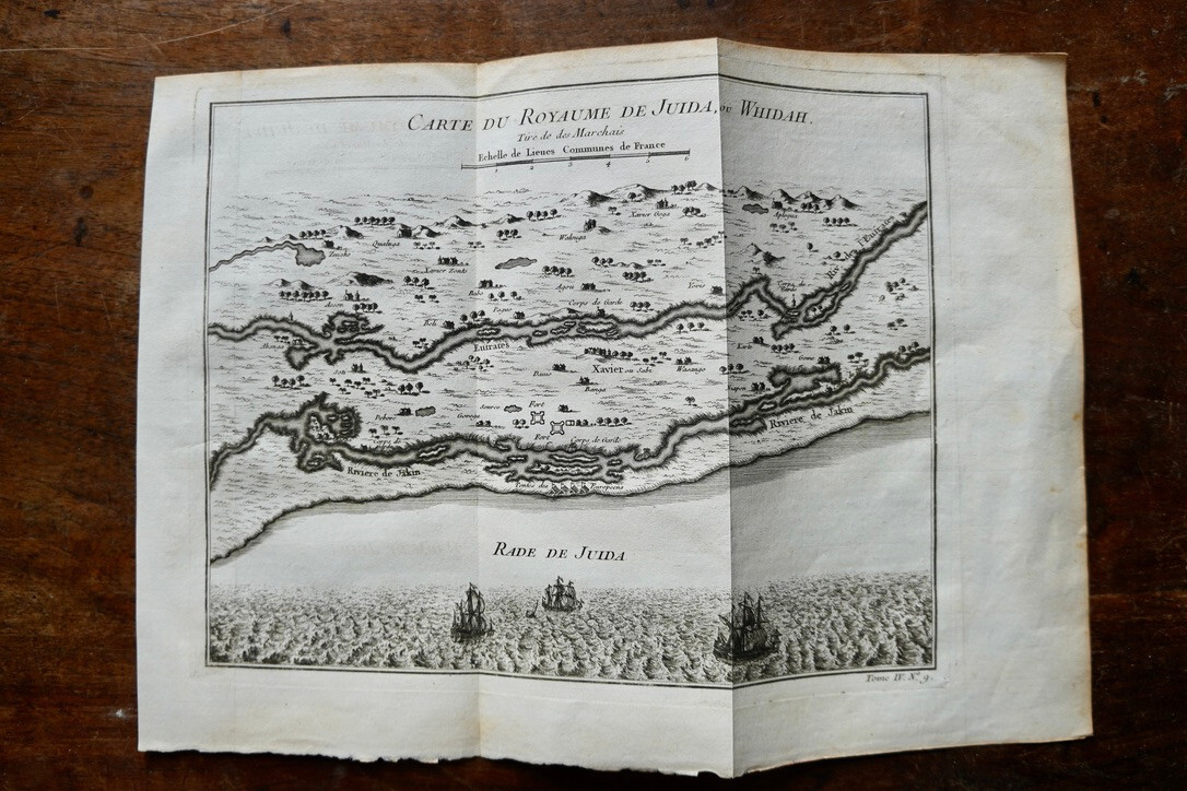 CARTE DU ROYAUME DE JUIDA OU WHIDAH , GUINâ€¦E , 1747