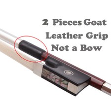 2x Violin Viola Bow Shaft Goat Thumb Leather Grip Pad 35 27mm Bow Maker Lapping