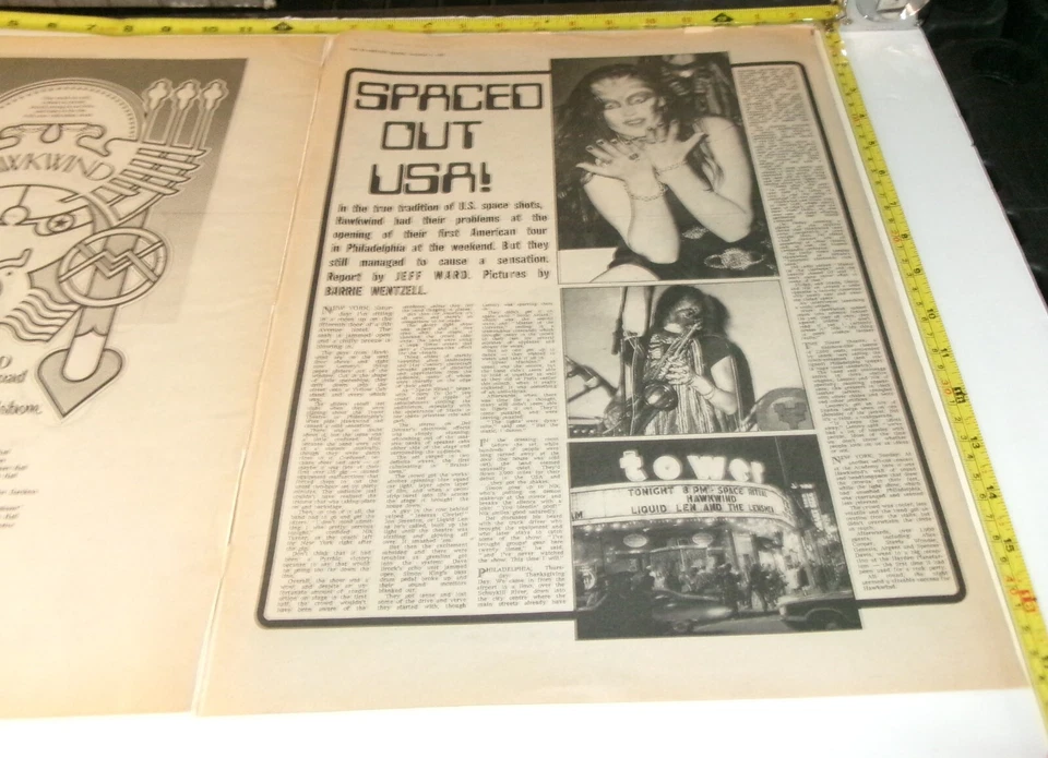 HAWKWIND Vintage Live Dates + Article AD Advert 1973 Space Ritual Lemmy Prog Roc - Image 2 of 4