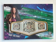 Kay Lee Ray 2020 Topps WWE Women's Division Championship Plate Patch Green 54/75