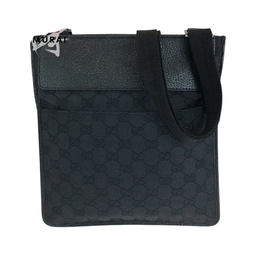 Gucci GG Supreme Sac à Bandoulière Pochette GG Toile Cuir Noir 27639
