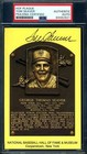 Tom Seaver PSA DNA Cert Signed Gold Hall of Fame Plaque Autograph