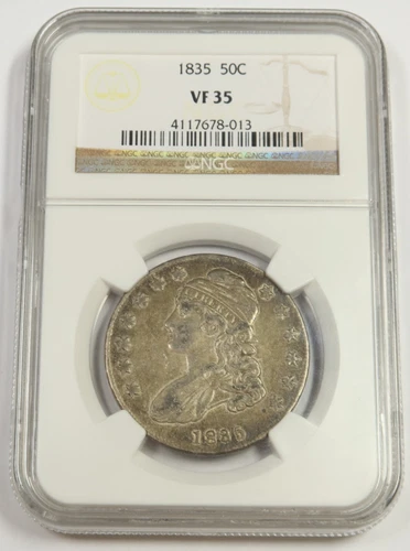 1835 NGC VF35 - Capped Bust Half Dollar 50c US Coin #50612A