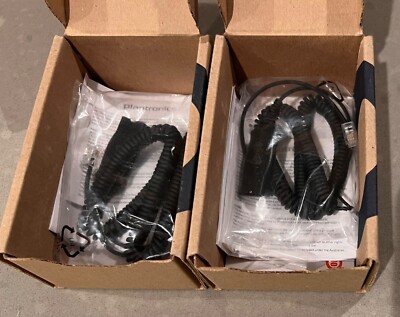 Lot of 2 Plantronics HIS Adapter Cable - 72442-41