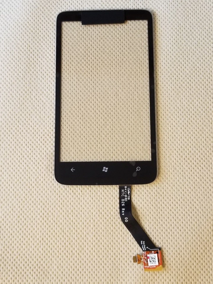 Nova peça de vidro digitalizador tela sensível ao toque fabricante de equipamento original HTC para SURROUND T8788 (logotipo HTC) - Imagem 3 de 4