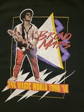 Bruno Mars Mens Tshirt Medium 24K Magic World Tour 2018 Black Concert USA 92467