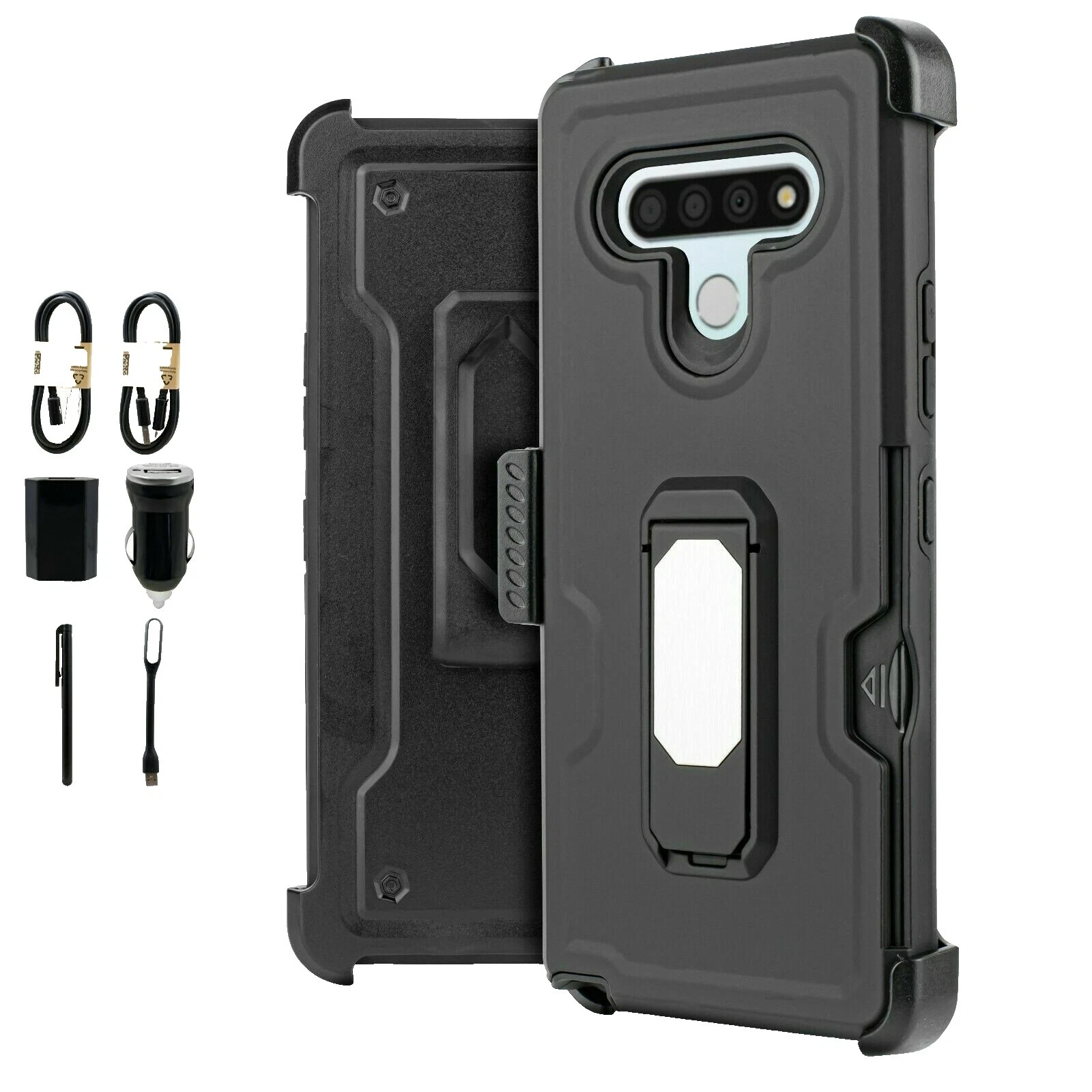 Plástico rígido Estuches, fundas y cubiertas para teléfonos celulares con bolsillo tarjeta para LG