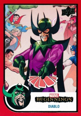26 DIABLO 2022(2023) Upper Deck Marvel Beginnings RED FANTASTIC