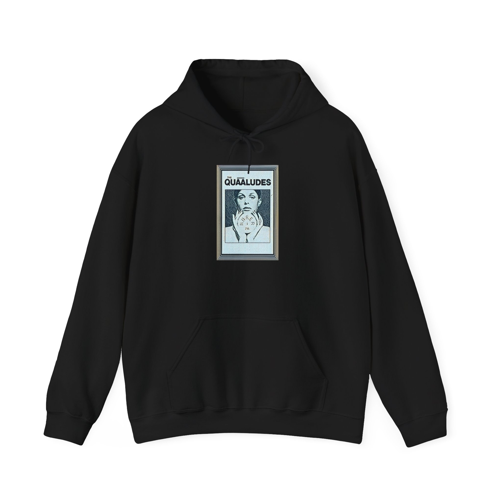 The Quaaluudes Graphic Print Art Crewneck Unisex Heavy Blend™ Hooded Sweatshirt