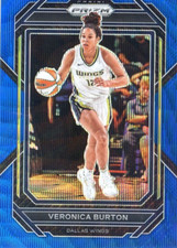 2023 Panini Prizm WNBA Blue Wave NO. 112 Veronica Burton - Dallas Wings