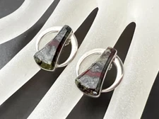 Jay King DRT Desert Rose Trading Signed 925 Sterling Silver Gemstone Earrings