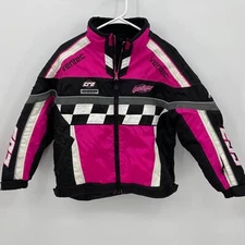 Castle X Snowmobile Jacket Winter Outdoors Warm Pink Black Size XL Girls