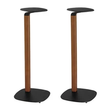 ynVISION Wooden Universal Speaker Floor Stand | Black | PAIR - 2 PACK