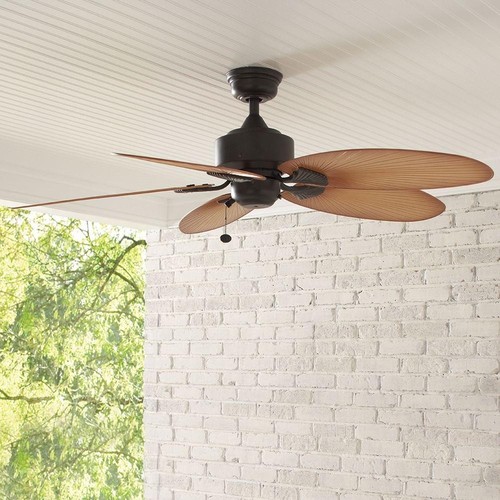 Palm Leaf Shaped Ceiling Fan Wet Rated 