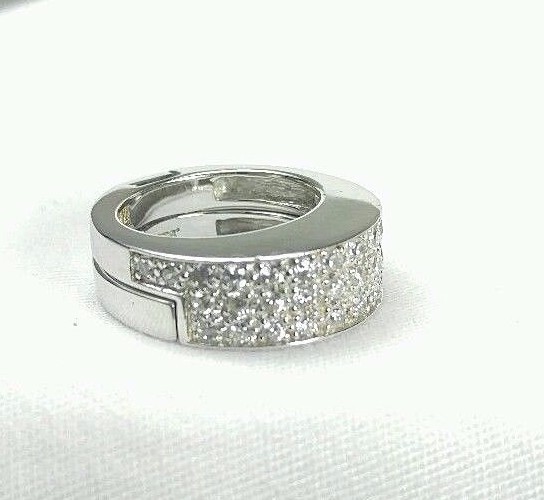 GUESS COLLECTION MICRO PAVE CZ STACK Sterling Sil… - image 1