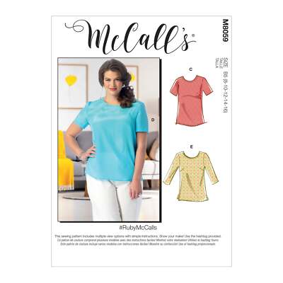 McCall s Misses Plus Top Schnittmuster M8059