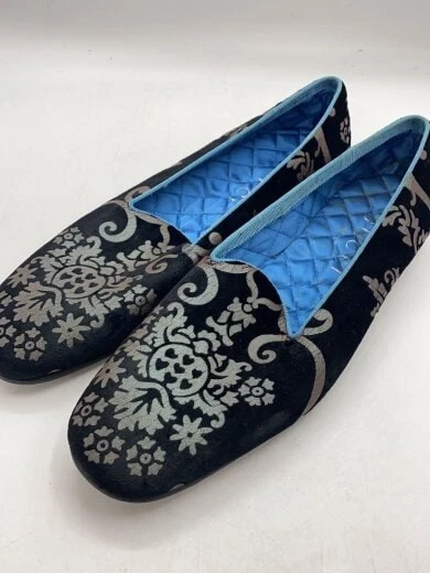 Chaussures habillées GUCCI velours noir bleu authentique taille 42 du Japon
