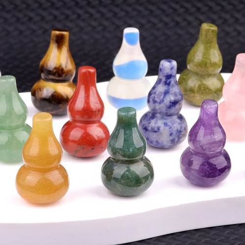 10 PIEZAS Colgante Hecho a Mano Mini Piedras Preciosas de Calabaza Cristal Curativo Decoración - Imagen 6 de 63