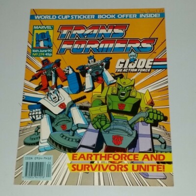 TRANSFORMERS BRITISH WEEKLY #274 16TH JUNE 1990 MARVEL UK COMIC