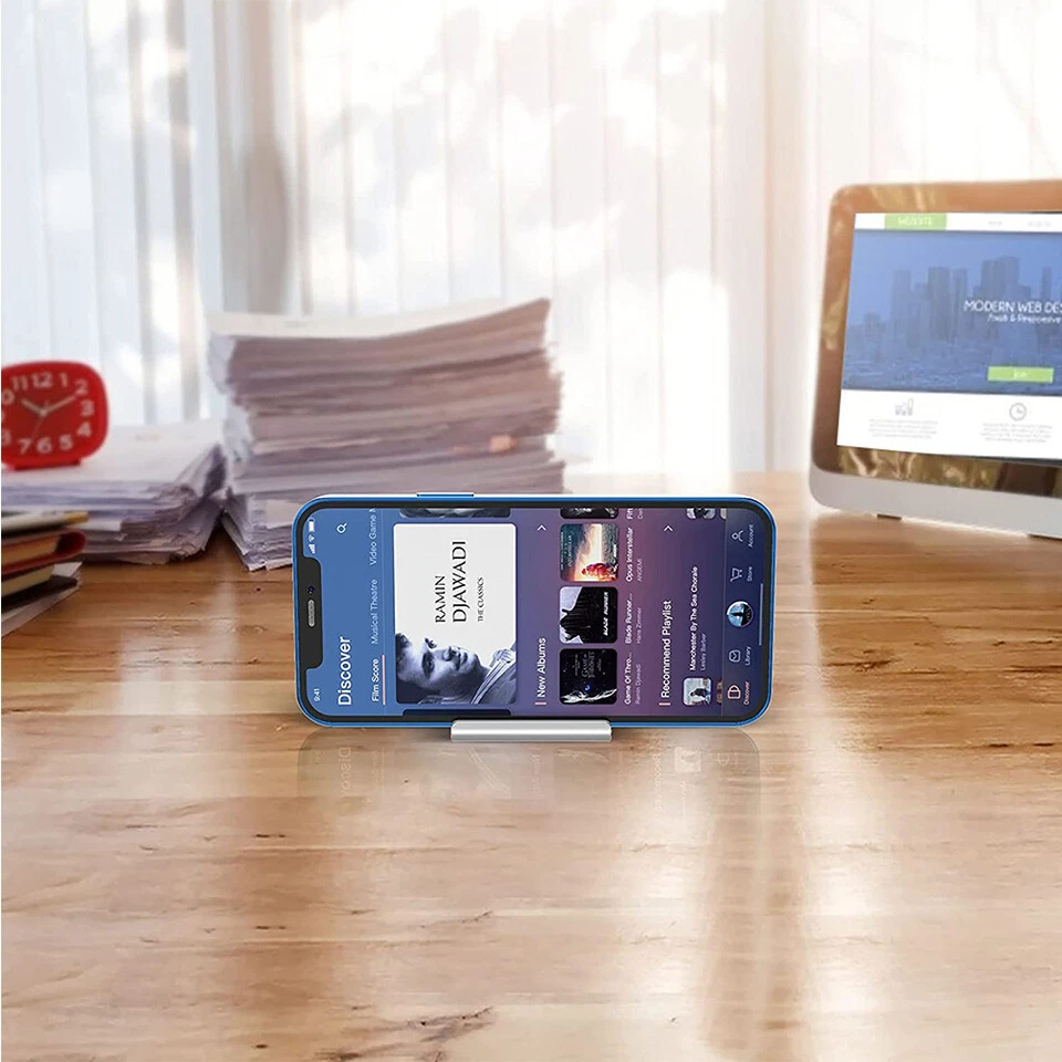 Foldable Phone Holder Tablet Stand Desktop for iPhone Android iPad Smartphone - Image 3 of 4