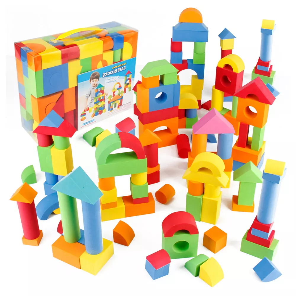 137pcs Building Blocks for Toddlers 1-3, Foam Blocks Toys Soft