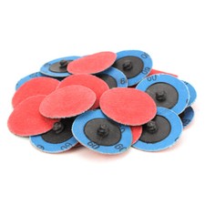 50 Pack - 2" Inch 60 Grit Ceramic Quick Change Sanding Discs Type R Roloc