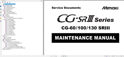 MIMAKI CJ-60/100/130SRIII SR3 maintenance manual cutter service document
