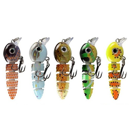 Bionic Swimming Lures Bass Freshwater Saltwater Bass Treble Hooks