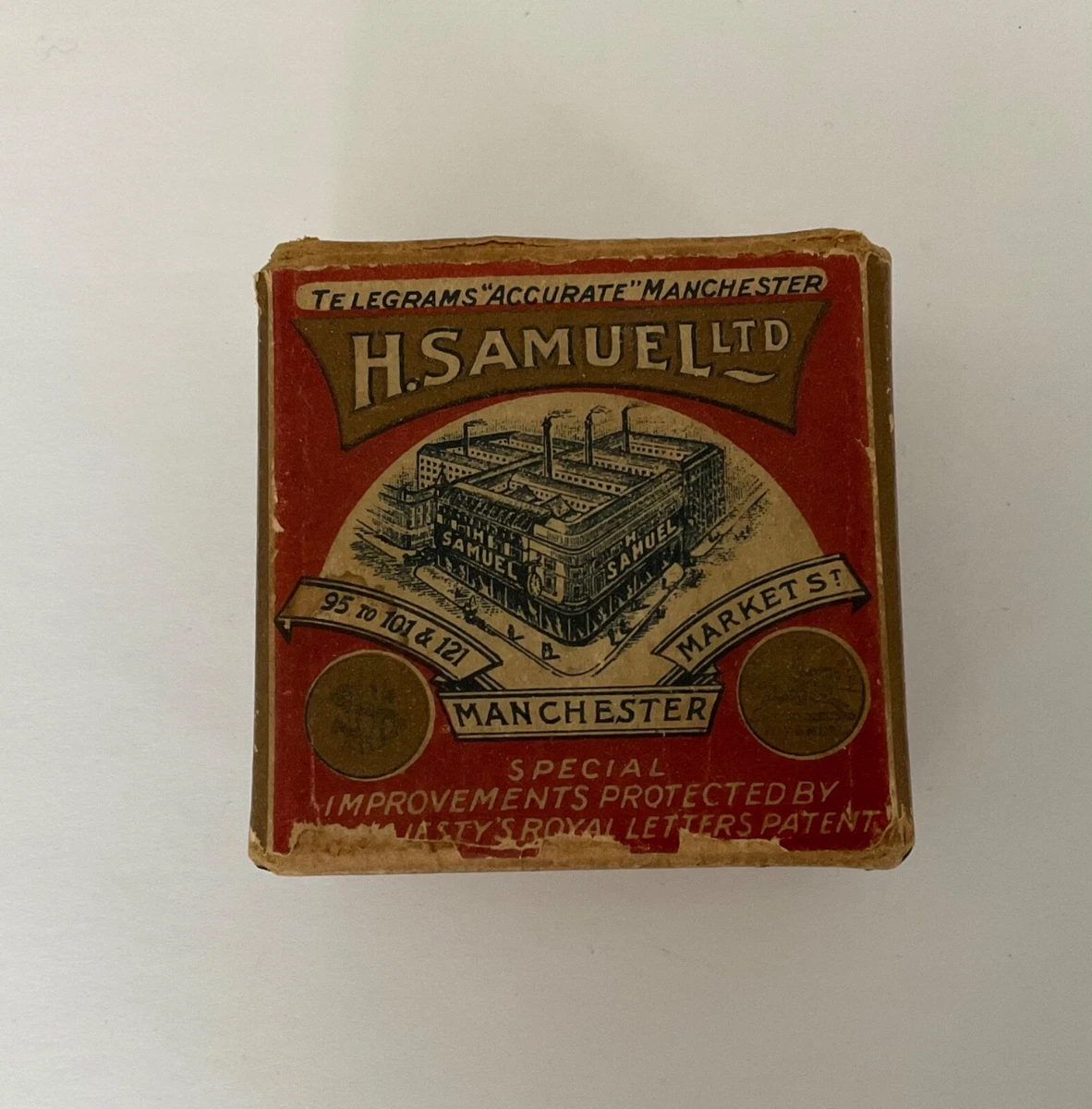 Empty Vintage H. SAMUELS Watches Manchester Pictorial Watch