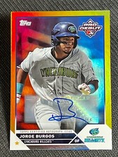 2023 Topps PRO DEBUT GOLD FOIL REFRACTOR PROSPECT ROOKIE AUTO Jorge Burgos 07/50