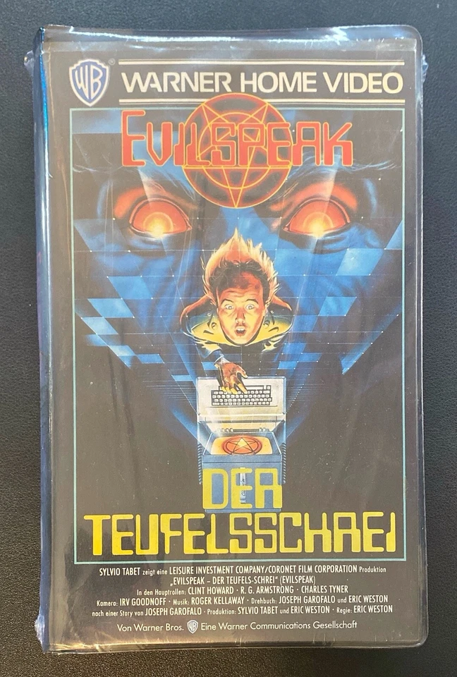 VHS EVILSPEAK – Der Teufelsschrei Warner Home Video Kult Horror RAR 80er - Bild 2 von 4