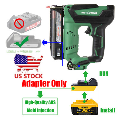 1x Adapter # Metabo HPT 18v (HITACHI) Tools To DeWalt 20v XR Li-Ion Batteries