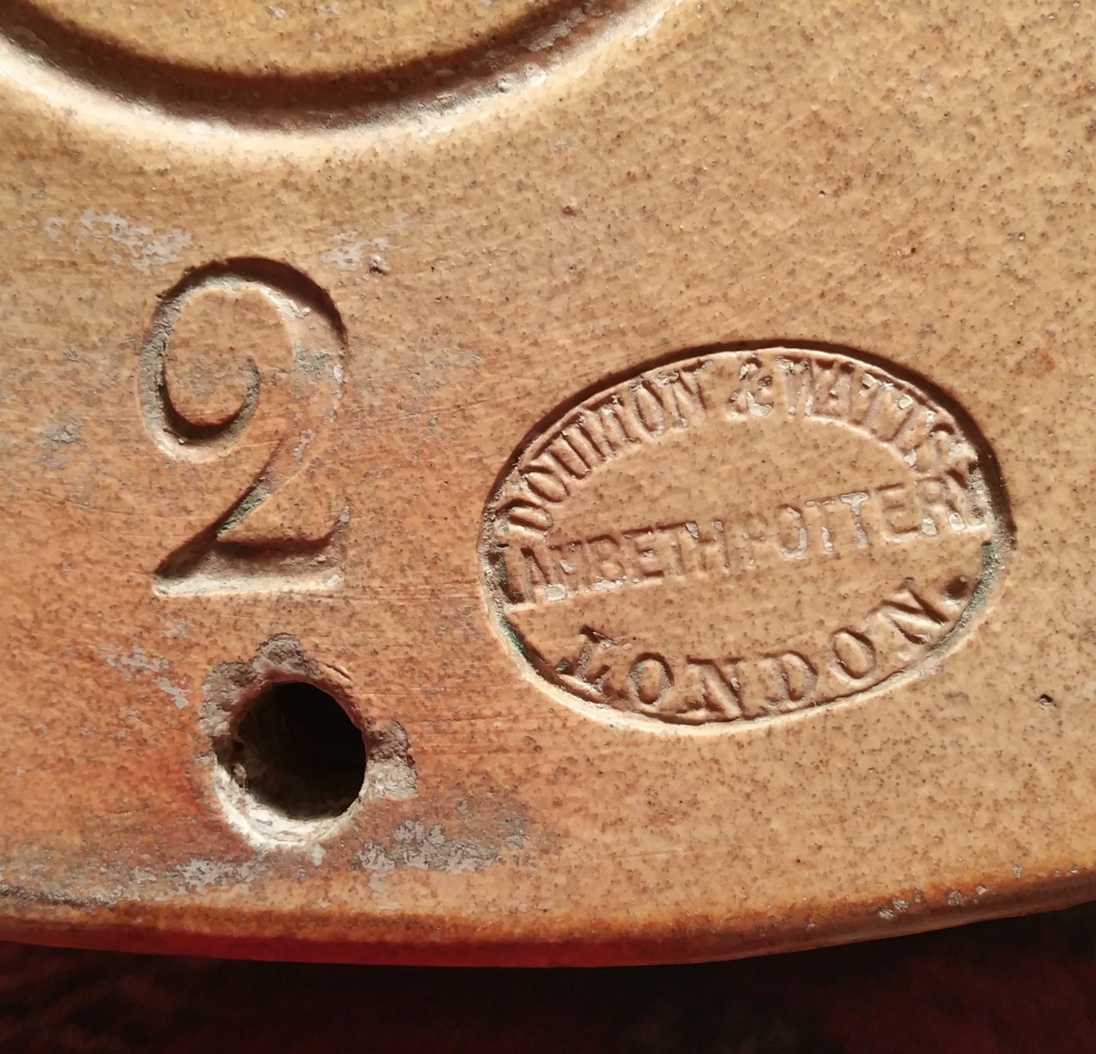 1827 Royal Doulton Watts lambeth london bar keg barrel antique english