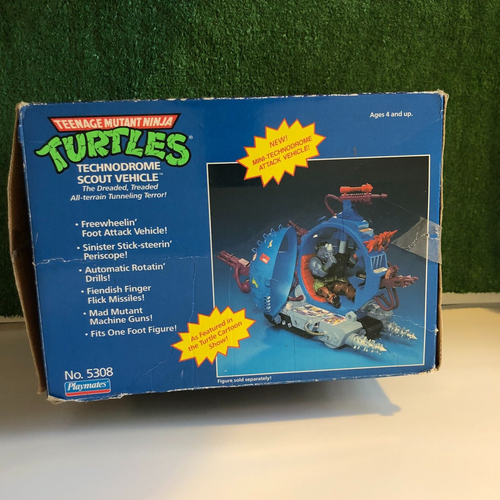 Vintage 1993 Teenage Mutant Ninja Turtles TMNT Technodrome Scout Vehicle w/ box | eBay