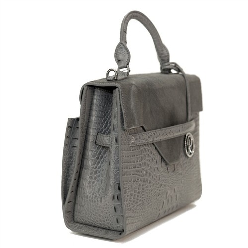Raviani Crocodile & Calfskin Satchel Bag W/Adjustable Shoulder Strap - Picture 38 of 53