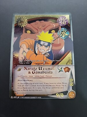 Naruto CCG Naruto Uzumaki & Gamabunta 009 [Role Reversal] Quest For Power NM