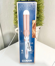 Conair Double Ceramic 1 1/2-Inch Curling Iron, 1  inch barrel produces soft wav