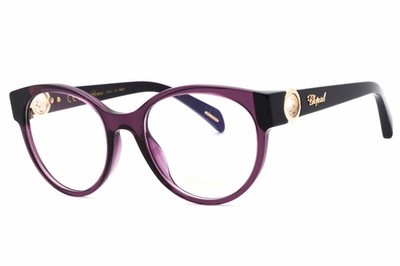 CHOPARD VCH350S 096Z Eyeglasses Violet Transparent Frame 53mm