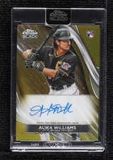 2024 Topps Chrome Black Gold Refractor 15/50 Alika Williams #CBA-AWI Auto 1f5h