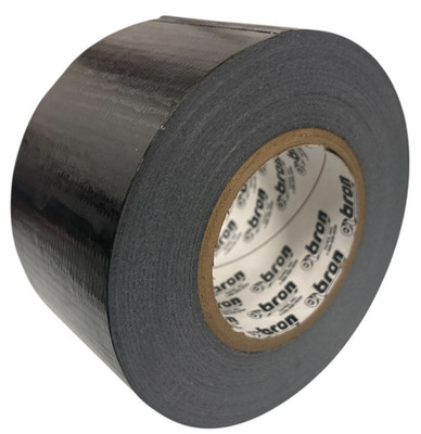 BRON TAPES, INC performance grade duck tape BLACK 4  x 60 yards
