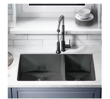 Swiss Madison Rivage Stainless Steel 33 in. Double Bowl Undermount Kitchen Sink