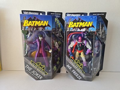 DC Universe Batman Legacy EDITION FIGURE LOT Mr. FREEZE  + JOKER NEW 2011 POSTER