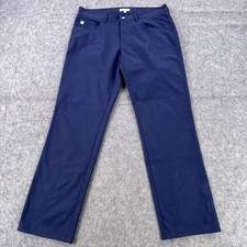 Peter Millar Pants Mens 33x32 Blue EB66 Performance Five Pocket Golf ME0EB66FB