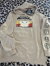 Nickelodeon Avatar The Last Airbender Beige Hoodie   Men's Size L NWT