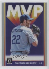 2019 Panini Donruss Optic MVP Holo Prizm Clayton Kershaw #MVP-11 0b3