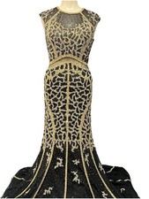 Tiffany Gown Style 16276 Black And Gold 6 Altered