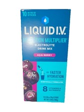 Liquid I.V. Hydration Multiplier Acai Berry  Electrolyte Drink Mix 10 Servings