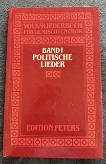 Volksliederbuch Für Gemischten Chor Band 1 Politische Lieder Edition Peters