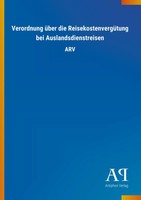 Antiphon Verlag | Verordnung üBer Die ReisekostenvergüTung Bei...